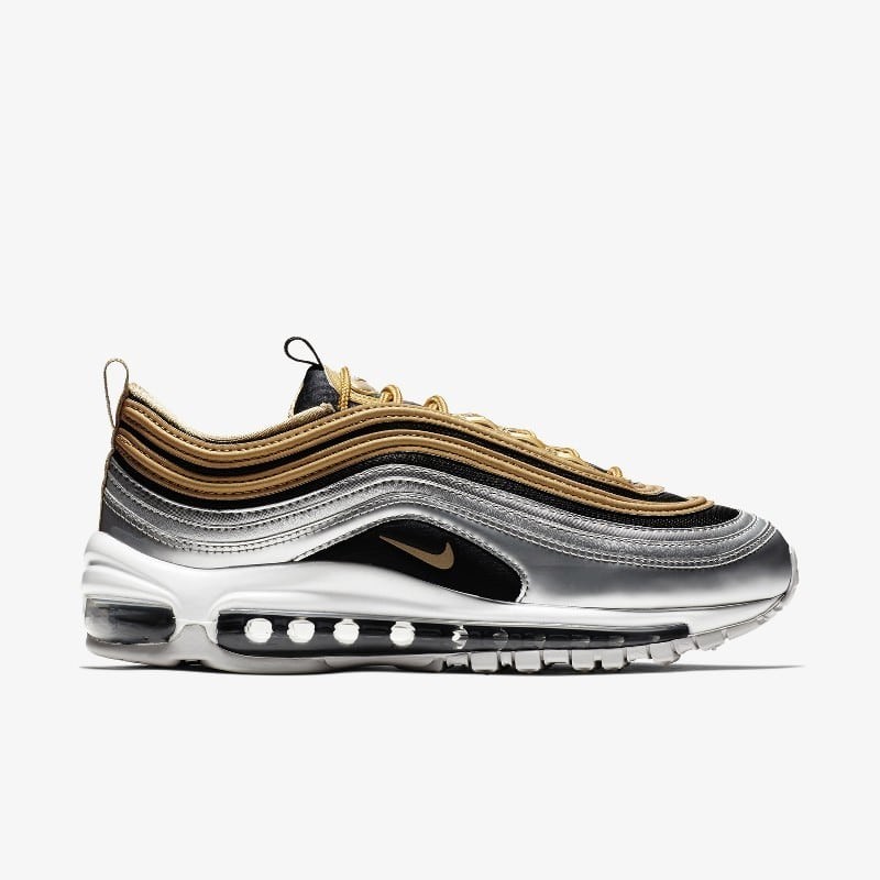 Nike air max clearance 97 gold and silver